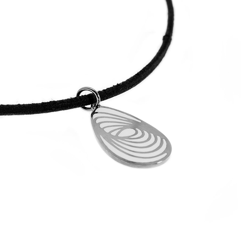 infinity - dew pendant (with enamel filling)
