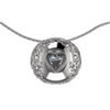 custom order - silver moon pendant