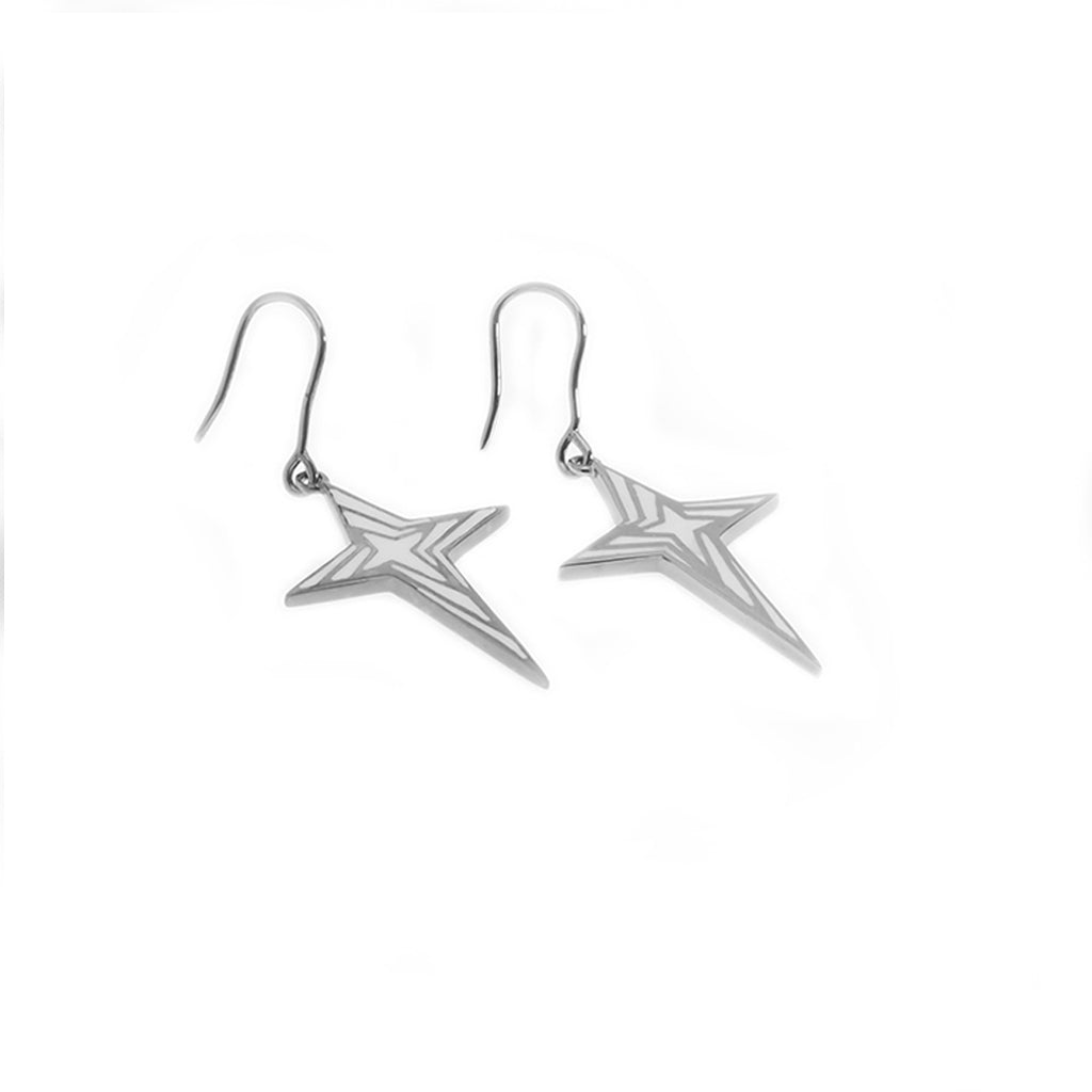 infinity - star earrings (with enamel filling)