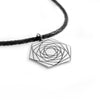 infinity - web pendant (with enamel filling)