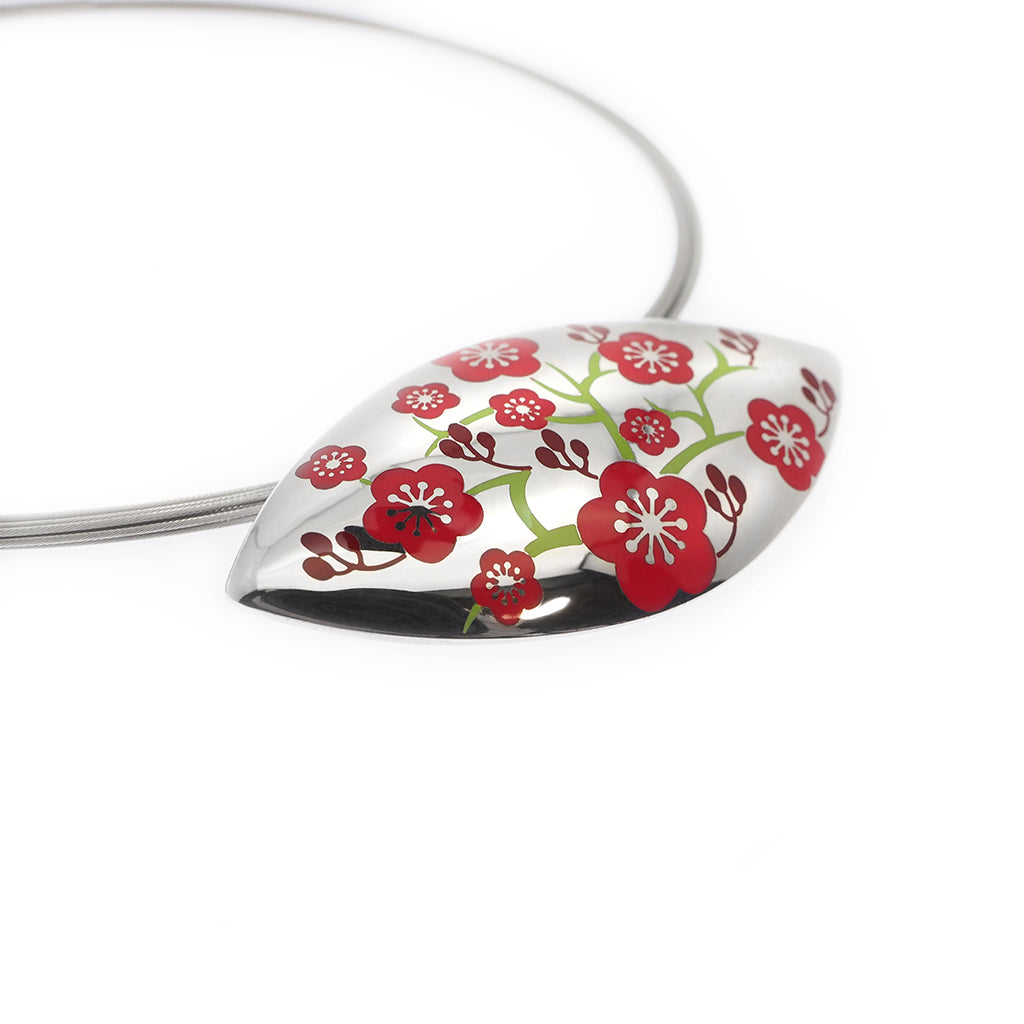 cherry blossom pendant / brooch