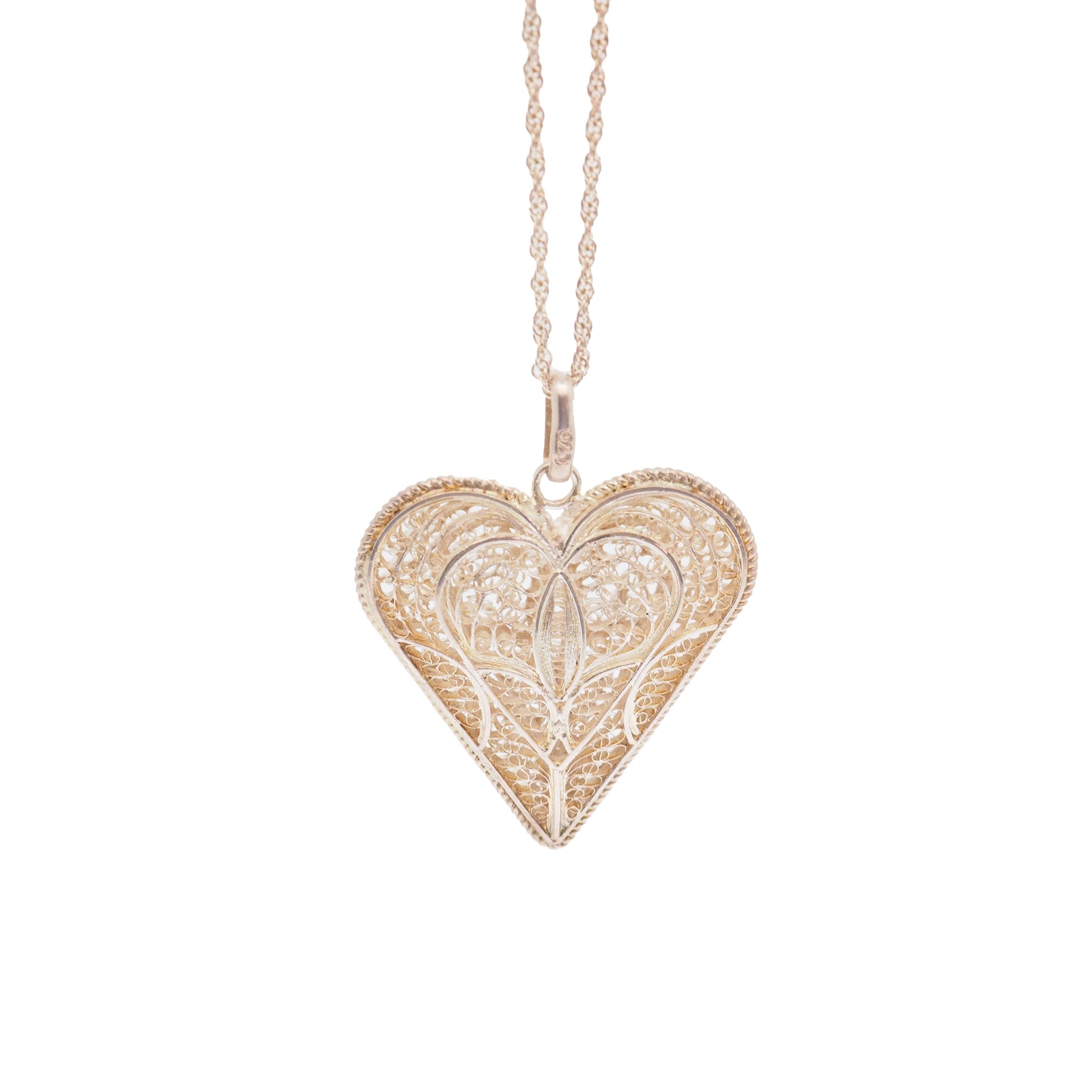 double heart necklace