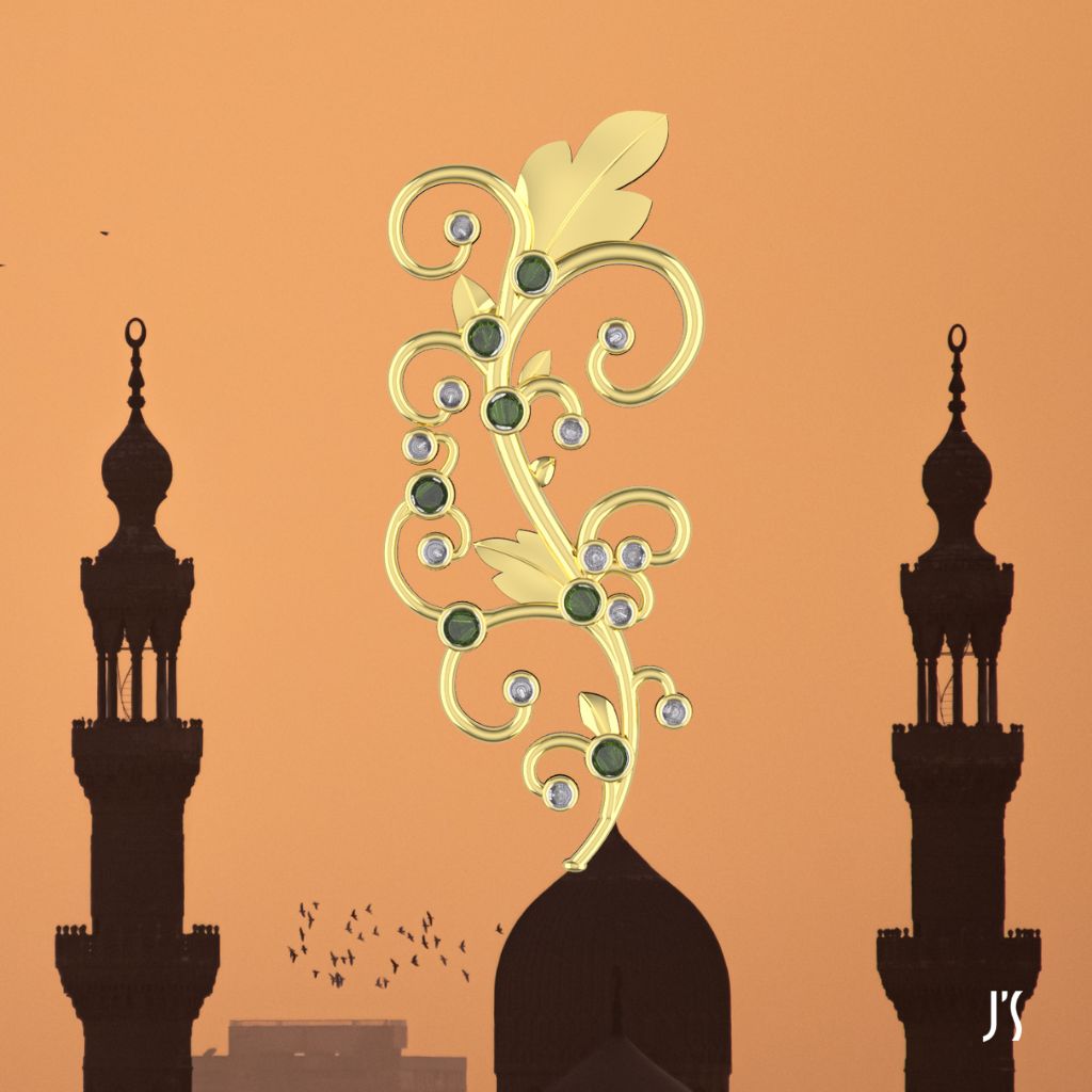 custom order - ivy brooch