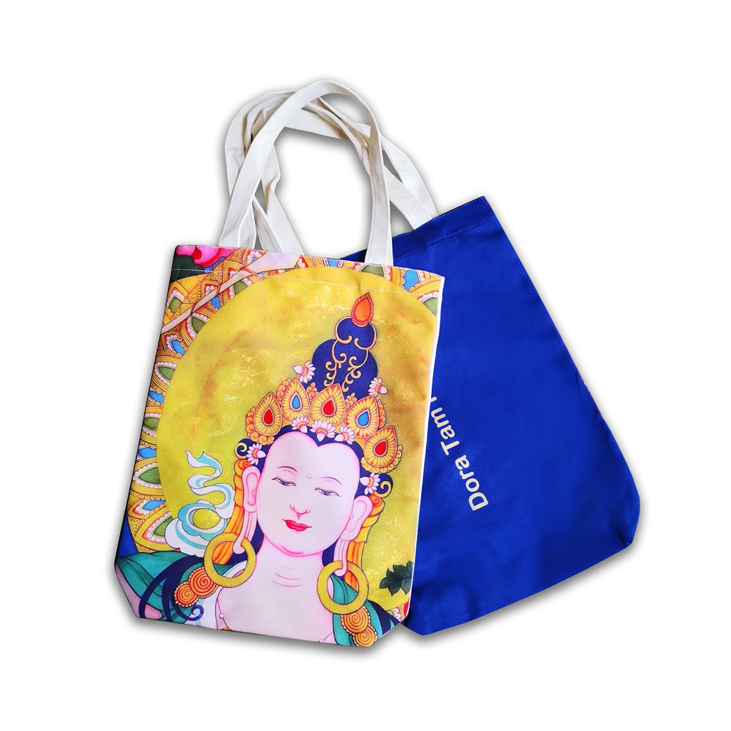 Dora Tam Painting manjushri canvas tote bag