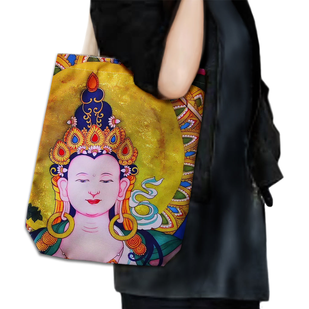 Dora Tam Painting manjushri canvas tote bag