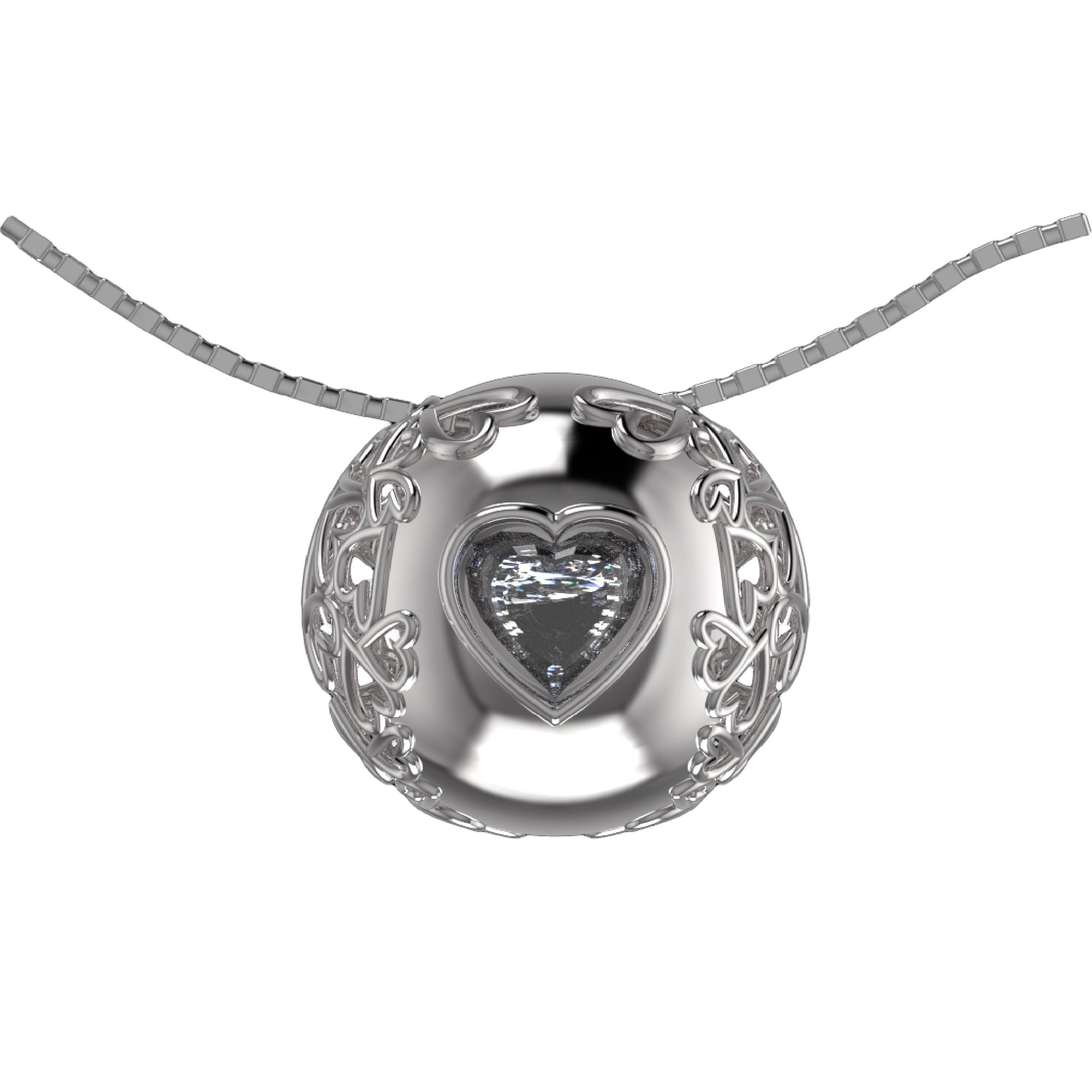 訂製款 - 銀月亮吊墜