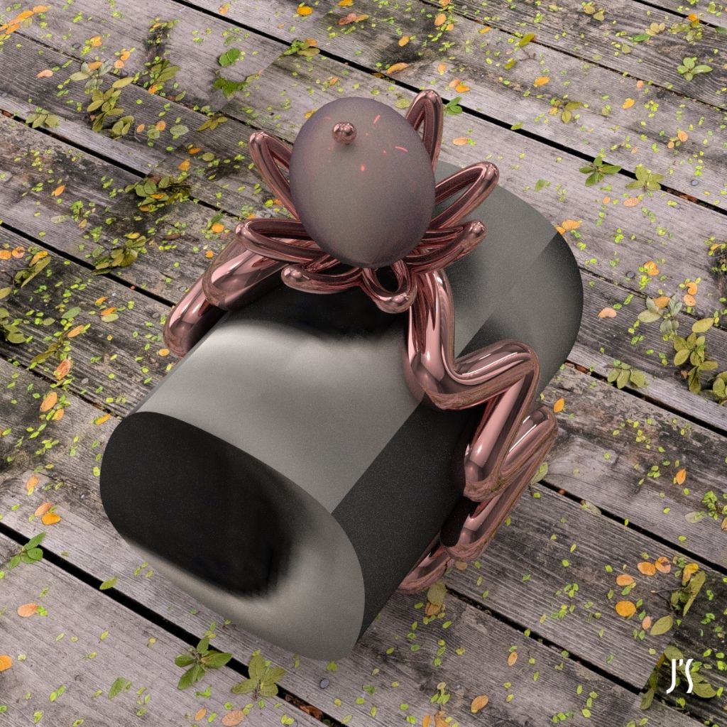 custom order - pearl flower wave ring