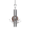 custom order - pearl lotus pendant