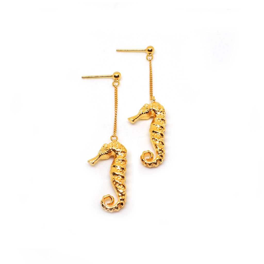海洋系列 - 海馬耳環