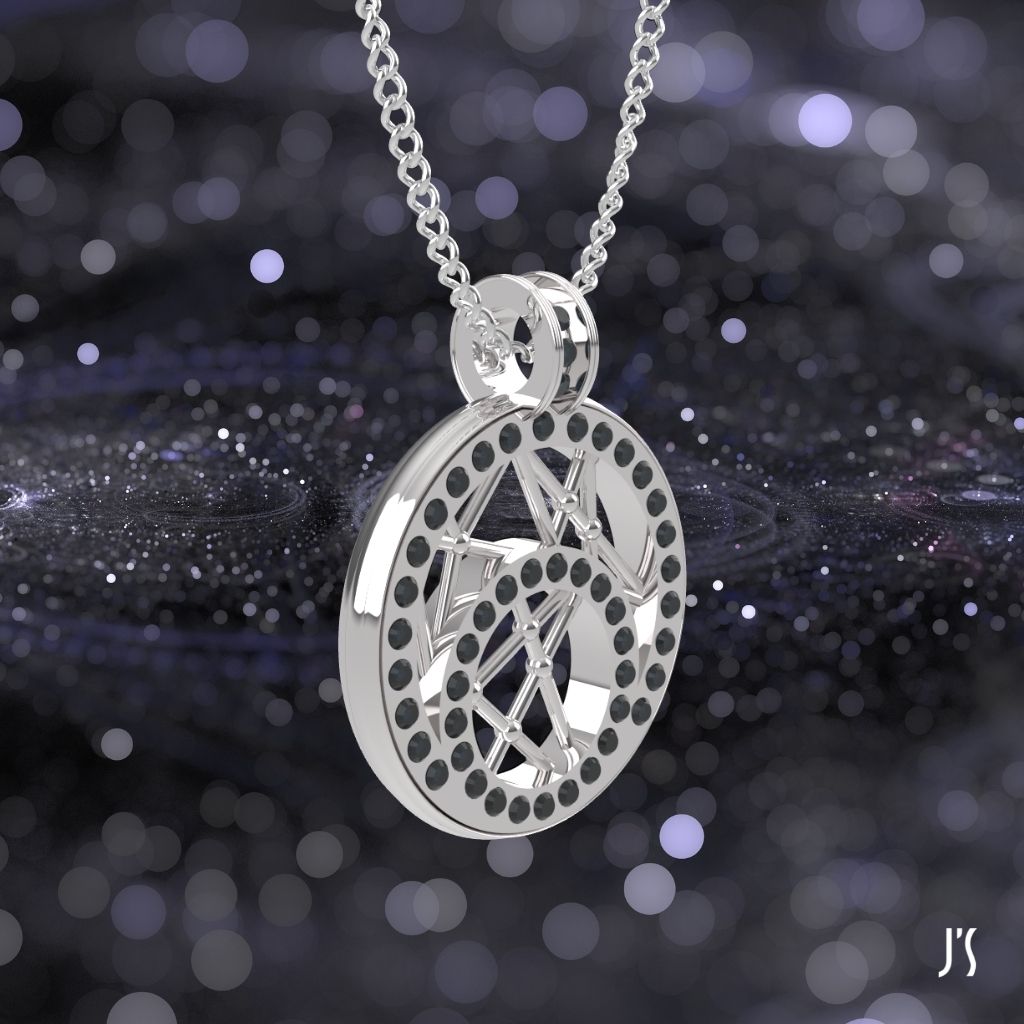 custom order - wheel of fortune pendant